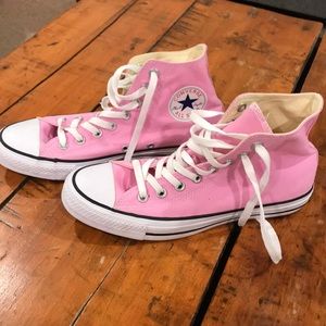 Pink High Top Converse